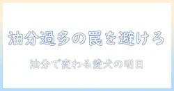 油分の多いドッグフードの影響と選び方｜愛犬の健康を守るためのポイント