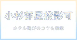 コート ダジュール 武蔵 小杉の ルーム で プロジェクター が使えるか徹底解説|ホテル選びのコツ