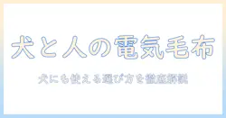 犬と人間用の電気毛布の安全性と選び方：犬にも使えるのか徹底解説