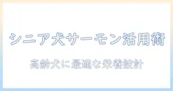 シニア犬のためのドッグフード選び:サーモンを活かした栄養ガイド