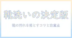 靴が汚いときの洗濯機での脱水と洗濯方法—靴の汚れを落とすコツと注意点