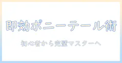 shein ポニーテール ウィッグ 付け方を徹底解説：初心者にも分かるガイド