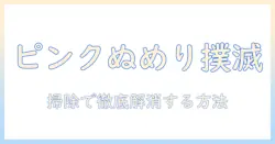 加湿器のピンクぬめりを掃除で徹底解消する方法
