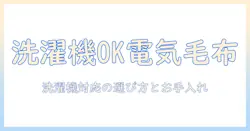 電気毛布と洗濯機可の選び方|洗濯機可な電気毛布の特徴とお手入れポイント