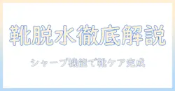 シャープの洗濯機で靴の脱水を徹底解説—靴ケアに最適な使い方と洗濯機の選び方