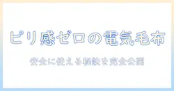 電気毛布とピリピリ感の原因と対策：安全に使うためのガイド