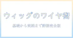 ワイヤーを使ったウィッグ加工の基礎と実践ガイド