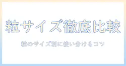 キャットフードの粒の大きさを比較して、猫に最適なサイズを選ぶポイント