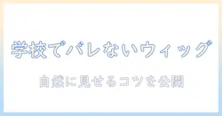 学校でバレないウィッグの選び方と使い方|自然に見せるコツとポイント