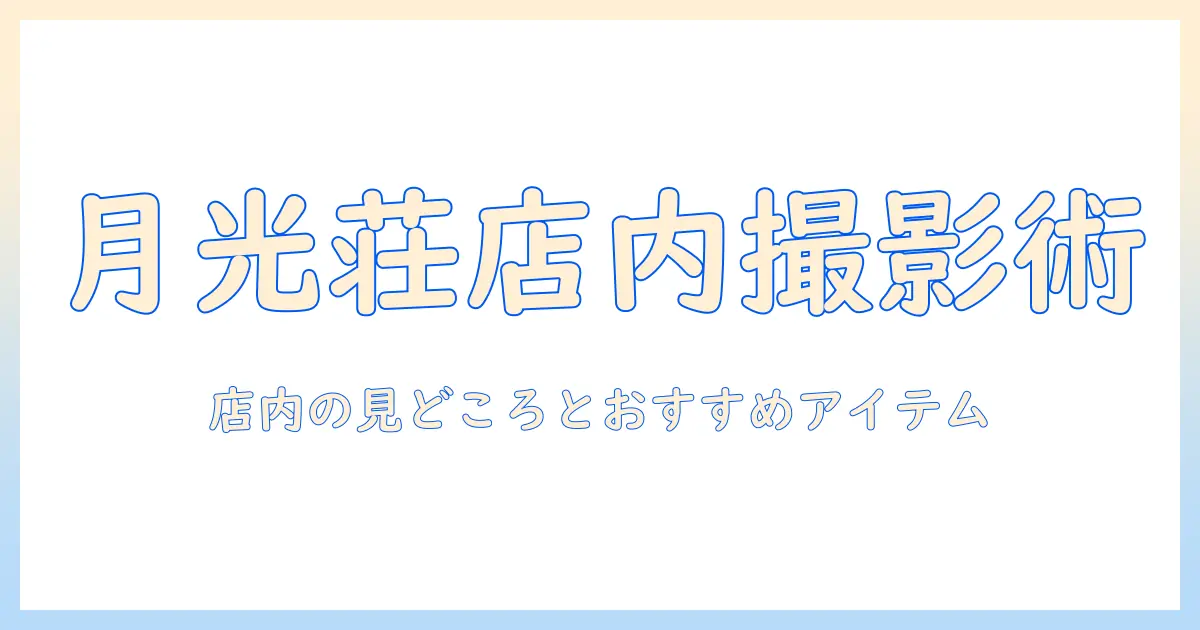 月光荘画材店 写真を極めるガイド：店内の見どころとおすすめアイテム