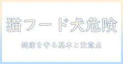 キャットフードは犬にあげても大丈夫?猫と犬の健康を守るための基礎知識と注意点