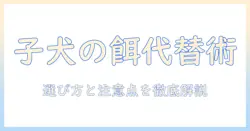 子犬のドッグフードの代わりになる選択肢と注意点