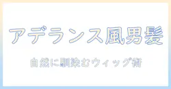 ウィッグで叶える メンズのおしゃれaderansスタイル — 自然な仕上がりと選び方