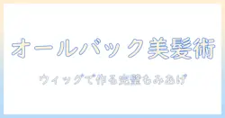 ウィッグで叶えるオールバックもみあげスタイルガイド