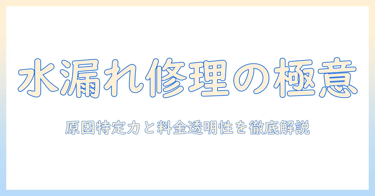 洗濯機の水漏れを修理する業者を選ぶときのポイントと注意点