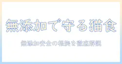キャットフード選びで押さえる無添加と安全のポイント