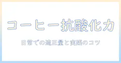 コーヒーのポリフェノール摂取と量の目安を解説：健康効果を知る