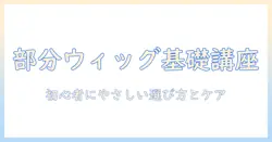 部分のウィッグは難しい？初心者にもわかる選び方とケアのコツ