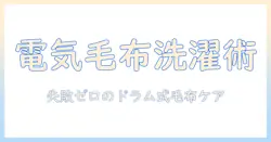 電気毛布をドラム式洗濯機で洗う方法と注意点｜洗濯機の選び方とケア