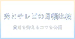 ソフトバンク光とテレビの月額料金を徹底比較｜費用を抑えるコツと選び方
