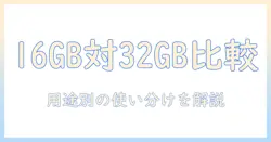 ノートパソコンのメモリ選び：16gbと32gbの違いと用途別のおすすめ