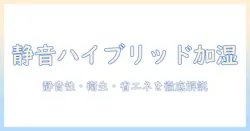 ハイブリッド式(超音波+スチーム)加湿器の選び方とおすすめモデル|静音性・衛生・省エネを徹底解説