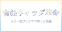 ウィッグとホワイトシルバーの髪色を楽しむ方法:選び方とケア