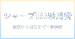 シャープのテレビとusb接続の基本解説：設定と接続トラブル対処まで