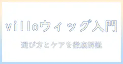 villoのウィッグ入門ガイド|初心者が知っておくべき選び方とケアのコツ