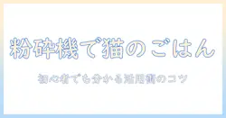 キャットフードを粉砕機で粉砕する方法と選び方|初心者向けキャットフード活用ガイド