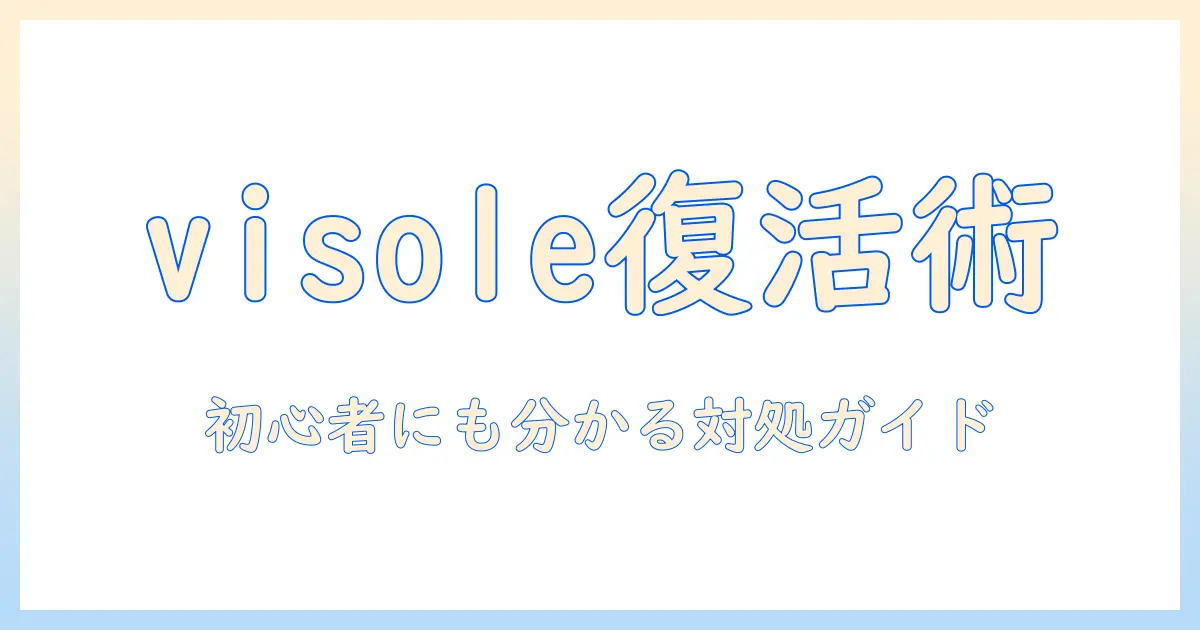visoleのテレビでリモコン効かない時の原因と対処法｜初心者にも分かるガイド