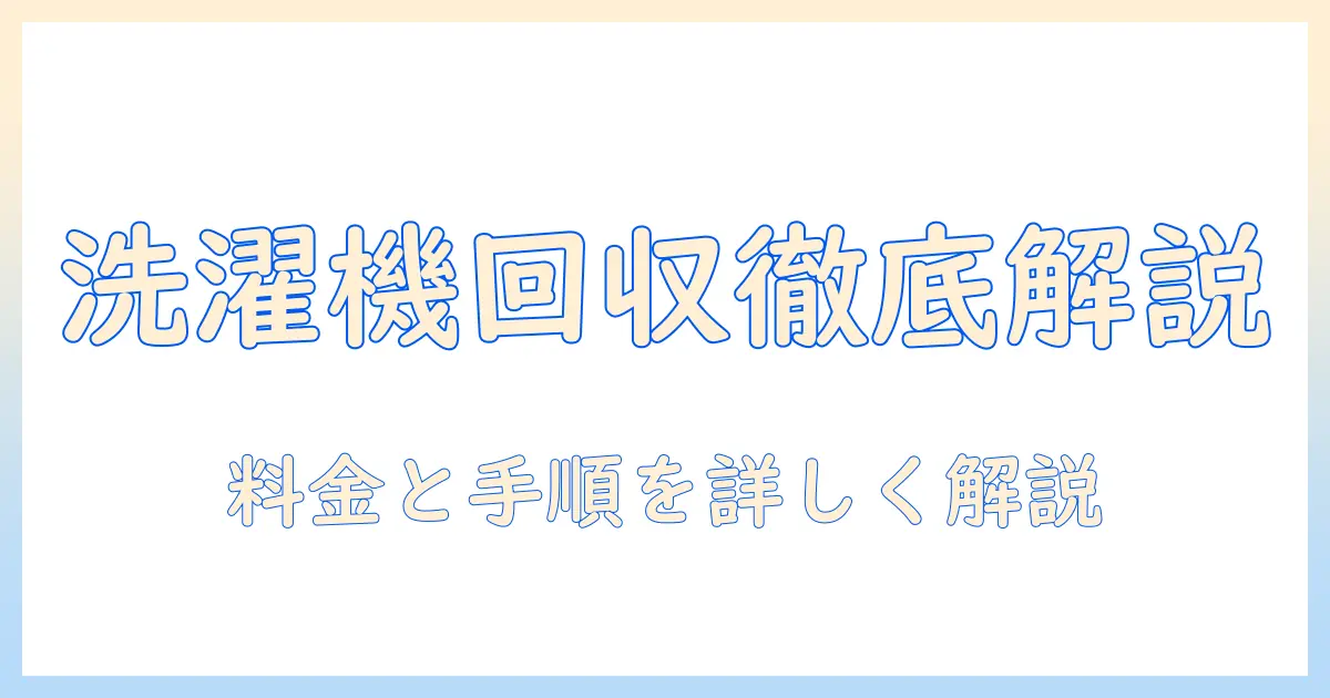 ケーズデンキ 洗濯機 引き取り 料金を徹底解説—手順と費用の目安