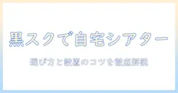 プロジェクターと黒スクリーンで作る自宅シアター入門: 選び方と設置のコツ