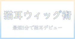ウィッグと猫の耳の付け方を徹底解説