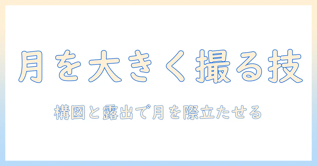月 写真 小さい 理由を解説：月を大きく見せる撮影テクニックと設定のコツ