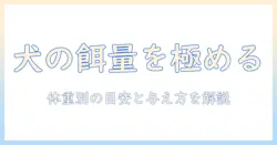 ケーナインのドッグフードの量を正しく把握する方法:犬の体重別の目安と与え方