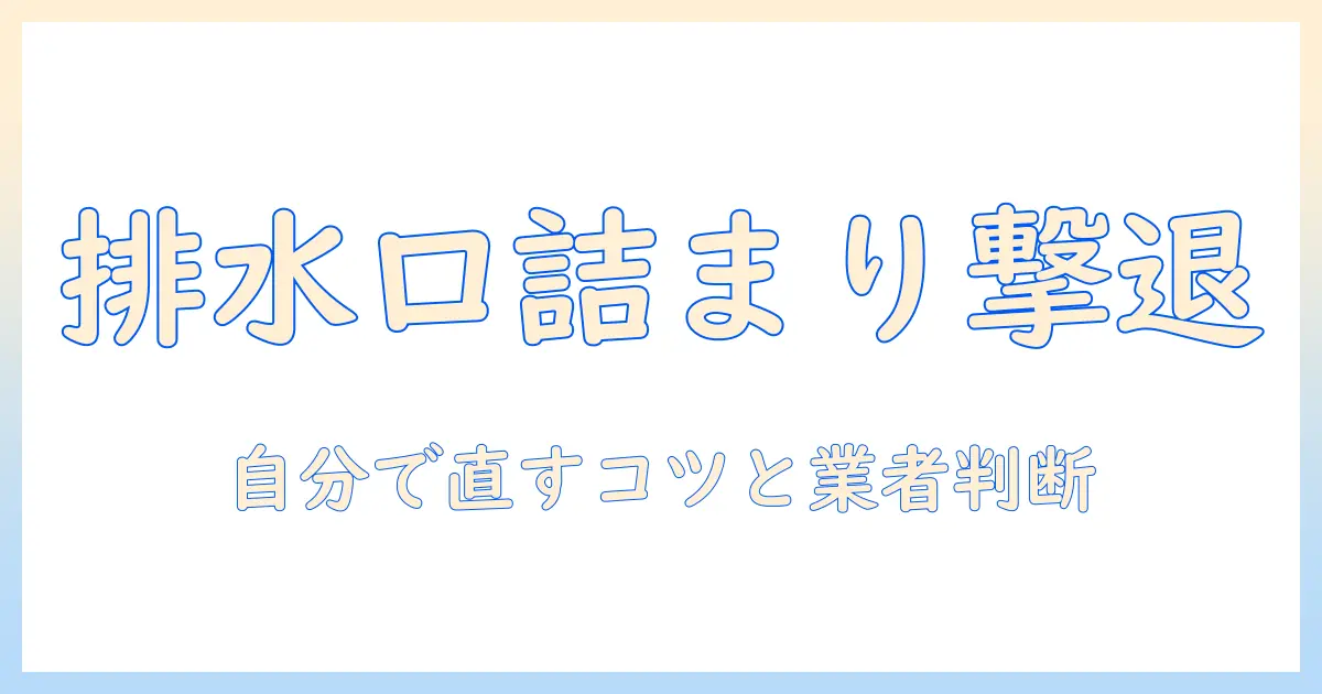 洗濯機の排水口の詰まりを解消する方法と業者に依頼するタイミング