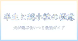 ドッグフード徹底解説：半生・超・小粒の特徴と選び方