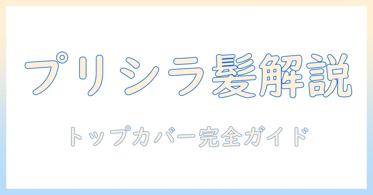 プリシラのウィッグを徹底解説：トップ・カバー別の選び方と使い方ガイド