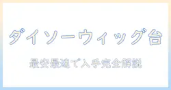 ウィッグのスタンドはダイソーでどこで買える?入手先と選び方を徹底解説