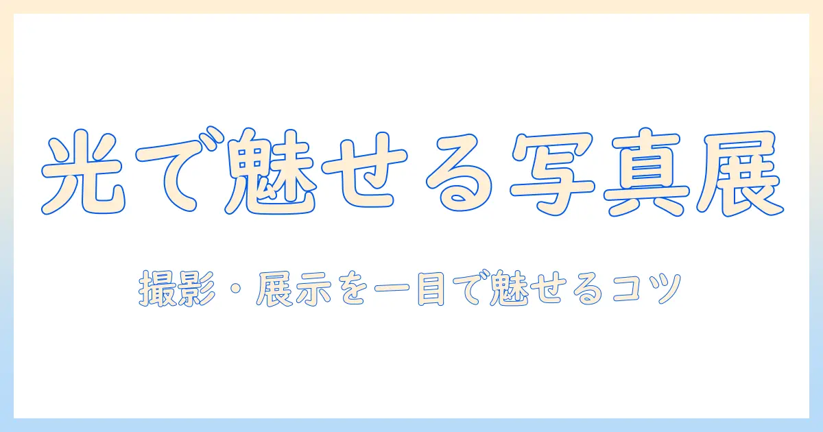 ライトボックス 写真 展示の基本と設営アイデア：写真作品を効果的に魅せるコツ