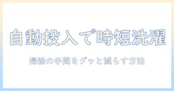 洗濯機の自動投入で掃除の手間を減らす方法|めんどくさい家事を楽にする最新ガイド