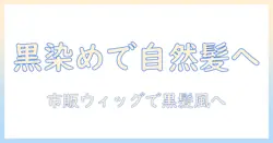ウィッグの黒染めは市販品で実現するには？市販のウィッグを使って自然な黒髪風に仕上げる方法