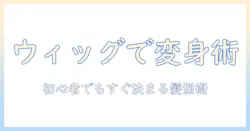 ウィッグで実現する髪型アレンジ術:初心者でも簡単なウィッグの使い方と髪型アイデア