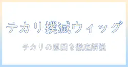 ウィッグのテカリをなくすためのコツとケア方法