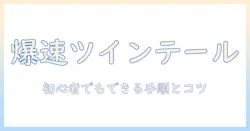 コスプレ用ウィッグでツインテールを作る作り方ガイド|初心者でもできる手順とコツ