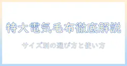 電気毛布の特大サイズを徹底解説｜選び方とおすすめ商品