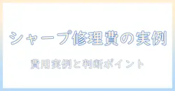 シャープの洗濯機の修理代はどのくらい？実例と修理すべきかの判断ポイント