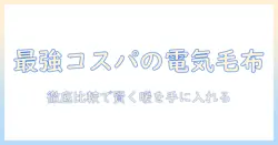 電気毛布のコスパ最強ガイド:徹底比較と選び方で暖かさを賢く手に入れる