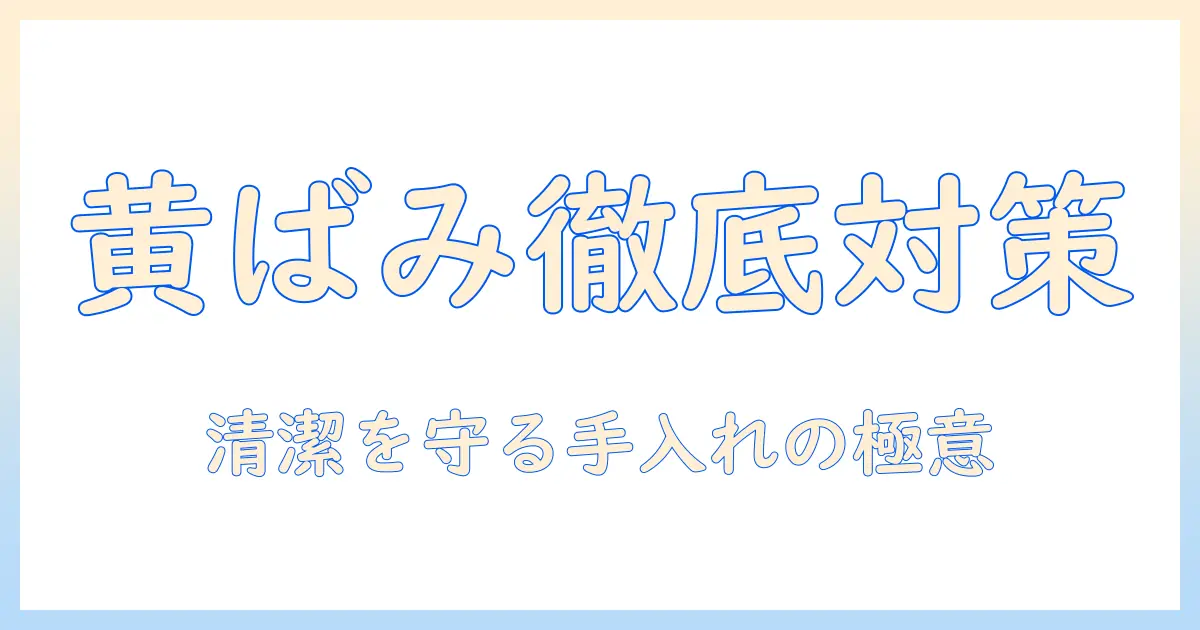 加湿器の黄ばみ対策とフィルターの掃除方法で清潔に保つコツ